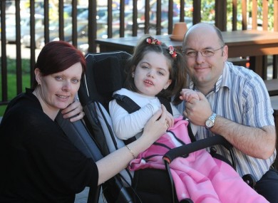 Saoirse with parents Tony and Mary Heffernan