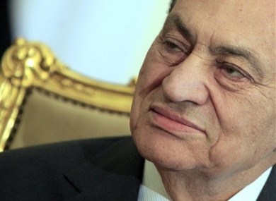 File photo of ex-Egyptian President Hosni Mubarak.