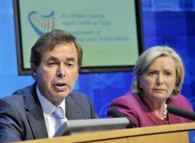 Minister for Justice, Alan Shatter and Minister for Children and Youth Affairs, Frances Fitzgerald.