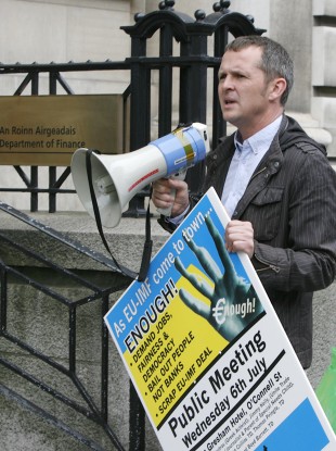 Richard Boyd-Barrett is one of the demonstration orgnaisers.