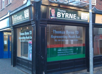 The former office of Thomas Byrne in Duleek today.