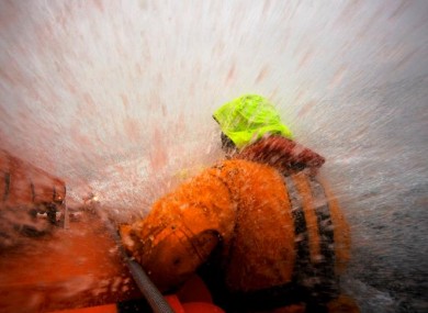 Baltimore RNLI crew responding to the emergency call from Rambler 100.