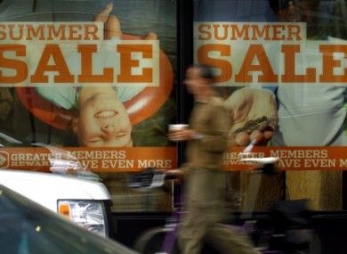 Summer sales led to cheaper clothes, shoes and furniture for Irish people in July, steadying the annual inflation rate despite rising mortgage costs.