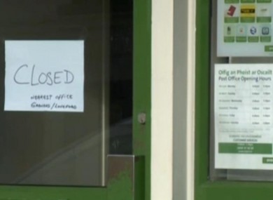 The post office in Longford where the robbery took place.