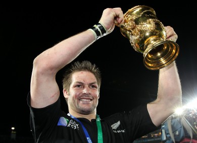 McCaw lifting the Webb Ellis Cup