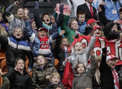 The youth wing of Ajax ultras