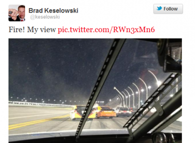 Keselowski stayed out of harms way.