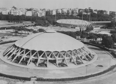 The Olympic Stadium and village in Rome, 1960.
