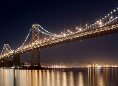 Bay Bridge, San Francisco at night