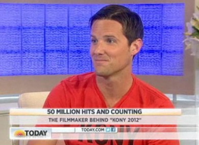 Jason Russell, the filmmaker behind the Kony 2012 campaign, on American television earlier today.