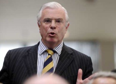 Fine Gael and Labour lost a vote in the Oireachtas finance committee - even though Peter Mathews (pictured), who tabled the motion, voted against it himself.