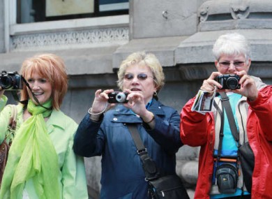 American tourists having the craic last year.