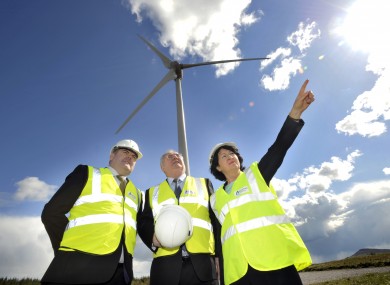John Mullins, CEO, Bord Gais; Minister Pat Rabbitte, TD; and Rose Hynes, Chairperson, Bord Gais