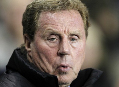 Harry Redknapp: aiming to finish above Arsenal.