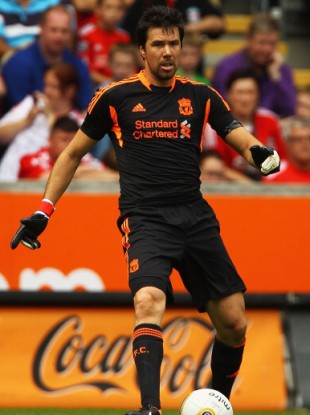 Doni: debut in draw with Aston Villa at Anfield.