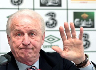 Giovanni Trapattoni: final preparations.