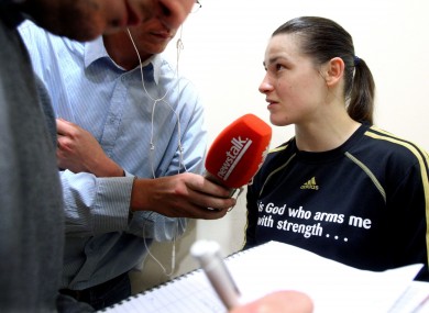 Katie Taylor: in the spotlight.