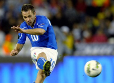Cassano features in the squad, despite suffering heart problems earlier in the season.