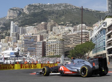 McLaren Mercedes driver Jenson Button.