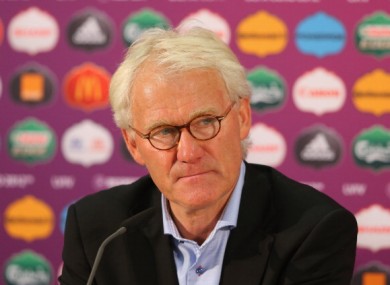 Morten Olsen: on the brink.