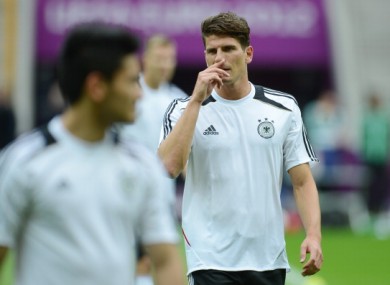 Mario Gomez: raring to go.