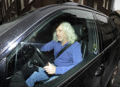 Mick Wallace leaving the Dáil in his car last Thursday