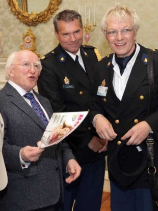 President Higgins hosts delegates from the 6th European Gay Police Association Conference