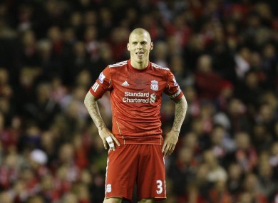 Going nowhere: Liverpool defender Martin Skrtel.