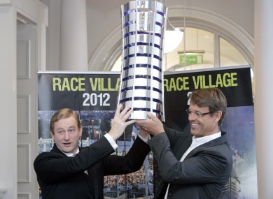 Taoiseach Enda Kenny with Knut Frostad, chief executive of the Volvo Ocean Race, pictured at the launch
