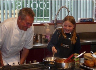 Martha with chef Nick Nairn last week.