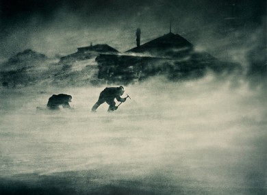 Blizzard at Cape Denizon, Antartica. (Frank Hurley)