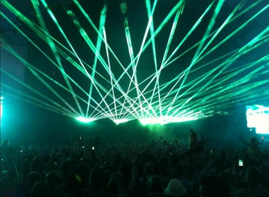 Swedish House Mafia perform at Phoenix Park last week.
