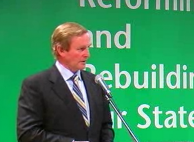Enda Kenny gave a keynote address at the MacGill Summer School in Donegal this evening.