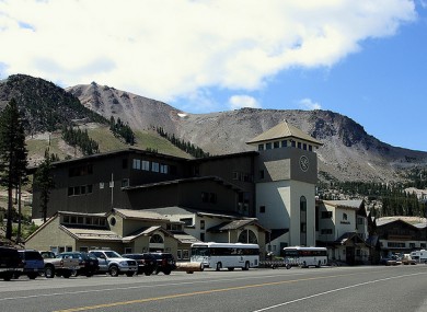 The Californian town of Mammoth Lakes.