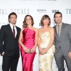 Pictured are (LtoR) Len Wiseman, Kate Beckinsale, Jessica Biel and Colin Farrell in Savoy Cinema. Photo: Sasko Lazarov/Photocall Ireland
