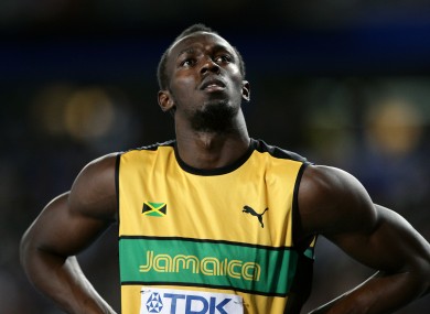 Usain Bolt will not have to deal with the added pressure of competing in the 4x400m relay.