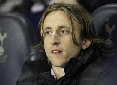 Luka Modric: on the move at last.