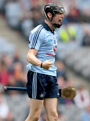 ublin's Caolan Conway celebrates his side's second goal.