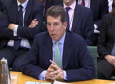 Bob Diamond giving evidence to the Treasury Select Committee on 4 July 2012.