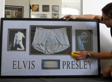 Briefs worn by Elvis up for sale