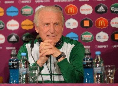Giovanni Trapattoni: upbeat.
