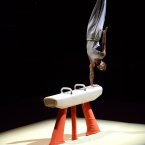 The Art of Gymnastics show is performed ahead of the Artistic Gymnastics men's Floor final at the North Greenwich Arena, London, Sunday August 5, 2012. Anthony Devlin/PA Wire. 