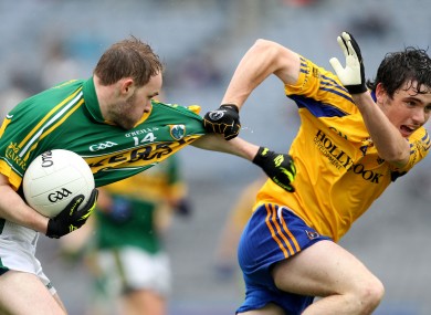 Kerry's Niall Sheehy and Cathal Kenny of Roscommon.