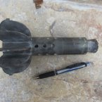 Remnants of a mortar found in a home in the al-Kallasa district, Aleppo, where a 15-year-old boy, Ahmed Hamwi, was killed in the night of 7 August 2012.
