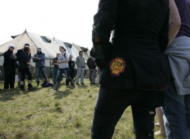 File photo of protestors at Camp Solidarity