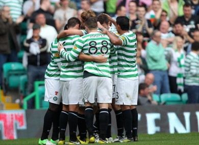 Celtic players celebrate (file photo).