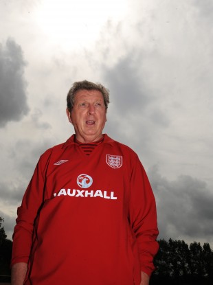 England manager Roy Hodgson during the training session at London Colney Training Ground this week.