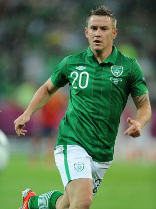 Cox in action for Ireland.