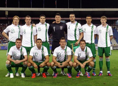 The starting XI last night.