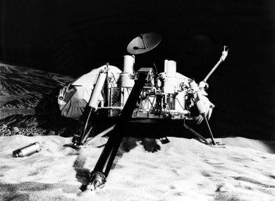 The Viking lander, launched on 20 August 1975 and arrived at Mars on 19 June 1976
